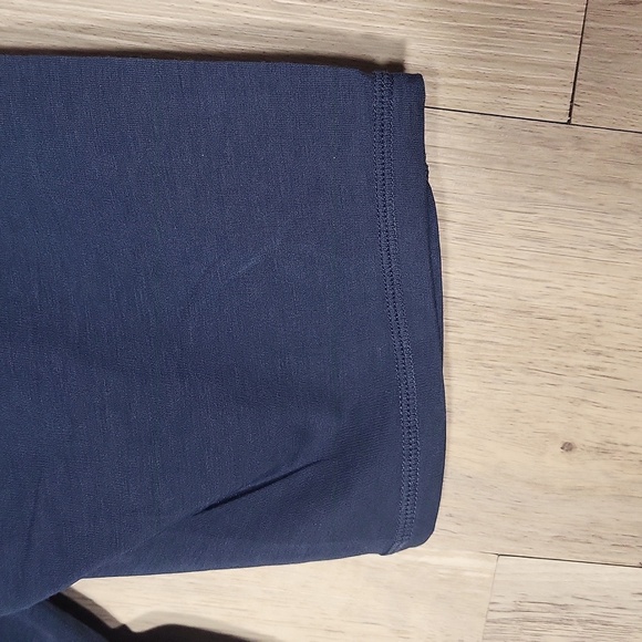 🛍Fabletics‎ Womens XXS Ultra High Waisted Wool Baselayer Bike Short 9" Blue NEW - Picture 9 of 9